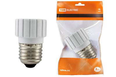 Переходник E27-GU10, белый, TDM Electric, SQ0335-1006