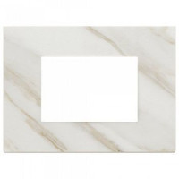 Vimar Накладка на 3 модуля, белая Калькутта, 22653.51