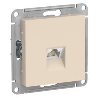 ATN000286 - ATLASDESIGN РОЗЕТКА компьютерная RJ45 кат. 6A, механизм, БЕЖЕВЫЙ, Systeme Electric
