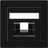 028447 Gira Накладка для коммутационной розетки UAE/IAE с полем для надписи