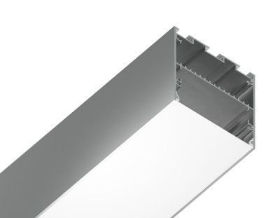 Алюминиевый профиль накладной-подвесной 50*50 Серебро, 2 м, AMBRELLA LIGHT, GP3100AL
