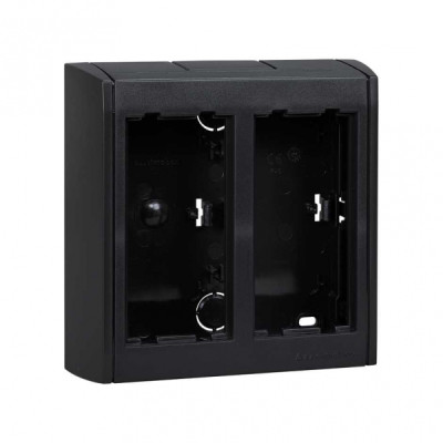 Simon Connect Графит Коробка Cima Pro в сборе для наружного монтажа на 2 Cima-модуля, SBC200-14