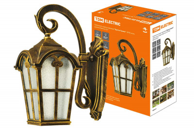 Светильник садово-парковый "Братья Гримм" 100 Вт, вниз, шагрень/бронза, Е27, TDM Electric, SQ0330-0093