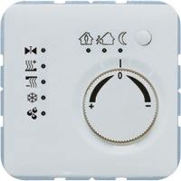 KNX-регулятор с шинным сопряжением с ручкой для установки температуры; светло-серый, CD2178TSLG