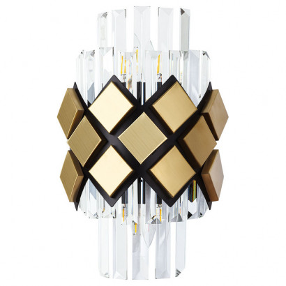 Arte Lamp AMELIA, Светильник настенный, цвет арматуры - черный, 2x40W E14, A1039AP-2BK