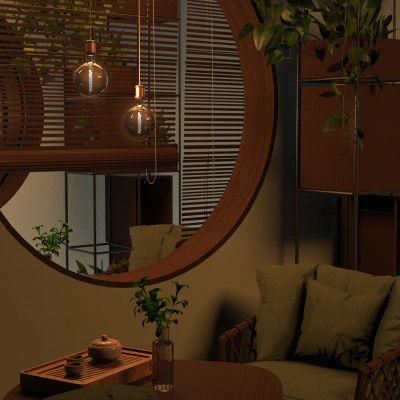 Лампа Gauss Filament G200 4.5W 100lm 1800К Е27 gray flexible LED 1/6, 154802005