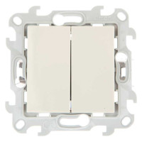 Simon Двухклавишный выкл Push&Go, сл кость, 2420398-031