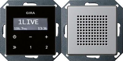 Радиоприемник скрытого монтажа с функцией RDS с динамиком