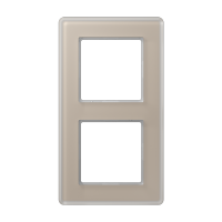 Рамка на 2 поста, стекло шампань, Jung Рамка на 2 поста, стекло шампань, Jung