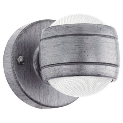 96267 Уличный светодиодный настен светильник SESIMBA, 2x3,7W(LED), гальваниз. сталь, состаренное сер
