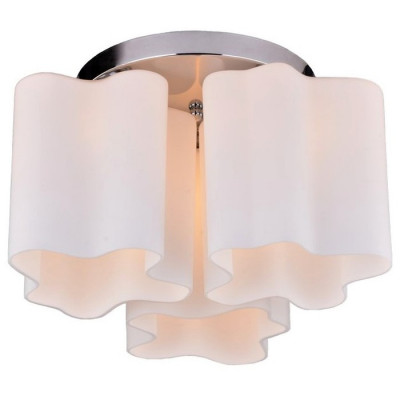 Arte Lamp SERENATA, Люстра, цвет арматуры - ХРОМ, цвет плафона/декора - БЕЛЫЙ, 3х40W E27, A3479PL-3CC