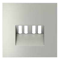 Накладка для розетки акустической 4-местной , S70 (сталь), VLS001505