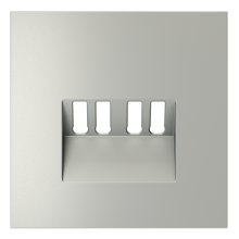 Накладка для розетки акустической 4-местной , S70 (сталь), VLS001505