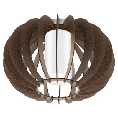 95589 Потолочный светильник STELLATO 3, 1х60W (E27), ?400, H275, сталь, никель мат. /дерево, стекло,