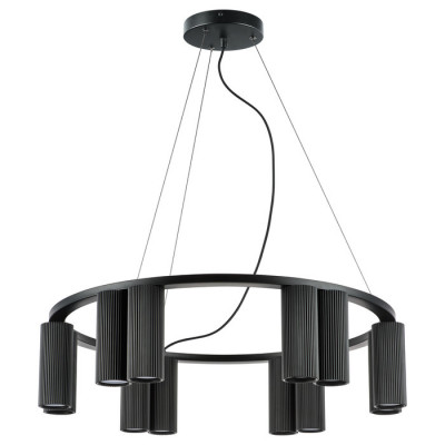 Lightstar 718127 (MD2166-12A) Люстра ROMA 12х28W GU10 (led) MATT BLACK (в комплекте)