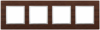 ЭРА 14-5304-10 Elegance Венге/алюм Дерево Рамка 4-ая