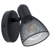 98621 Спот CAROVIGNO, 1х40W (E14), L65, H105, сталь, черный