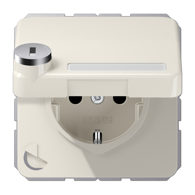 SCHUKO розеткас откидной крышкойSchloss, CD1520NAKLSL