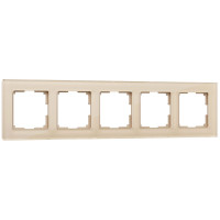Werkel W0051111/ Рамка на 5 постов Favorit (шампань,стекло), a050795 Werkel W0051111/ Рамка на 5 постов Favorit (шампань,стекло), a050795