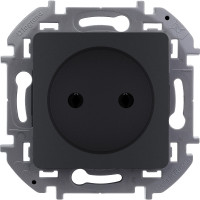 673713 - Розетка без заземления - Legrand/Daccord Inspiria - без шторок 16А 250В винтовые зажимы - антрацит, Legrand