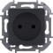 673713 - Розетка без заземления - Legrand/Daccord Inspiria - без шторок 16А 250В винтовые зажимы - антрацит, Legrand