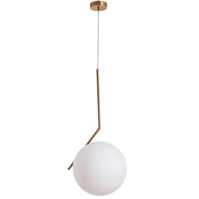 Arte Lamp Bolla-unica, Подвес, цвет арматуры - АНТИЧНАЯ БРОНЗА, цвет плафона/декора - БЕЛЫЙ, 1х40W E27, A1921SP-1AB