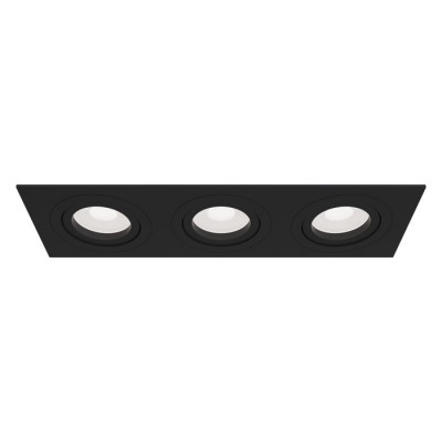 Downlight Atom Встраиваемый светильник, цвет -  Черный, 3х50W GU10