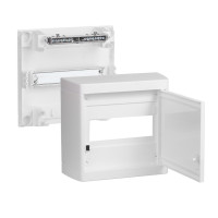 Legrand Накладной распределительный щит Nedbox - с белой дверью - 1 рейка х 8 модулей, 601235 Legrand Накладной распределительный щит Nedbox - с белой дверью - 1 рейка х 8 модулей, 601235