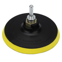 Насадка для дрели и УШМ с липучкой и адаптером, 125мм,10мм, мягкая KRANZ, KR-91-1180