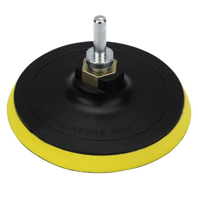 Насадка для дрели и УШМ с липучкой и адаптером, 125мм,10мм, мягкая KRANZ, KR-91-1180