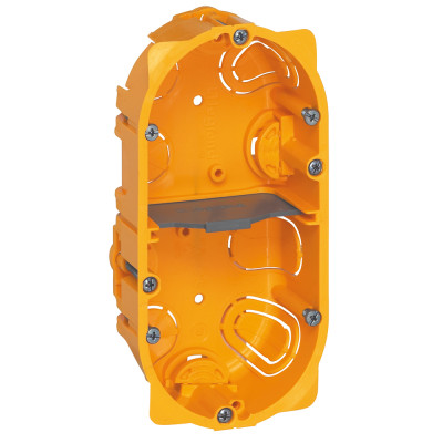 Коробка многоместная - Программа Batibox - для сухих перегородок - 2-местная - 4/5 модулей - глубина 40