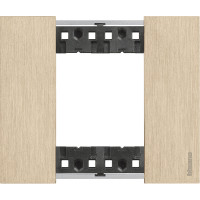 KA4802ZW Bticino LIVING NOW. Декоративная рамка 2 модуля.Цвет "Золото", KA4802ZW
