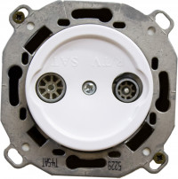 Bironi Розетка TV/R-SAT оконечная (скрытый монтаж), Белый, B3-305-21