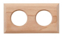 Bironi Рамка 2 постовая для скрытого монтажа (Натурэль на бревно 220мм), BF4C22-620-10