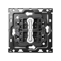 Simon 10010103-039 Кит 1 пост, мех-мы. 2 переключателя (проходные) + суппорт S100