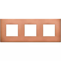 Vimar Накладка на Eikon Exe на 6 модулей (2+2+2) расстояние между центрами 71мм, сатинированная медь, 22644.86 Vimar Накладка на Eikon Exe на 6 модулей (2+2+2) расстояние между центрами 71мм, сатинированная медь, 22644.86