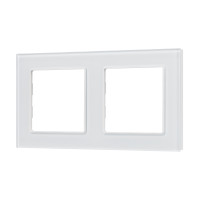 043796 - Рамка стеклянная FRM-GLARE-GS-2-WH (Arlight, -)