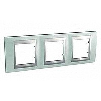 MGU66.006.094 - UNICA TOP РАМКА 3-постовая, горизонтальная, АЛЮМИНИЙ/ФЛЮОРИТ MGU66.006.094 - UNICA TOP РАМКА 3-постовая, горизонтальная, АЛЮМИНИЙ/ФЛЮОРИТ