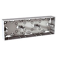 КОРОБКА для открытой установки, 3-постовая, БЕЛЫЙ