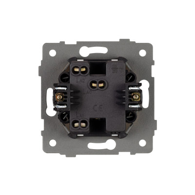 Механизм выключателя одноклавишный проходной SWT-MKP1-PL-WH-V (250V, 10A) (Arlight, -), 049871