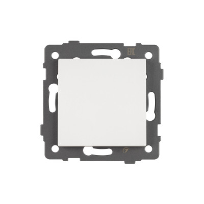 Механизм выключателя одноклавишный проходной SWT-MKP1-PL-WH-V (250V, 10A) (Arlight, -), 049871