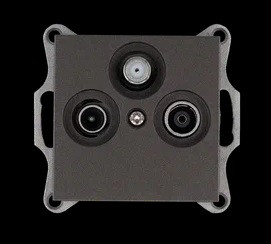 Розетка TV+FM+SAT ?9.5mm оконечная с накладкой, цвет Мокко, G6206Z, Jasmart Electric