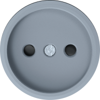 Donel D16 матовый серый Накладка для розетки без заземления, со шторками 16A 250 В~, DO21640