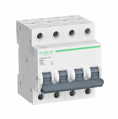 City9 Set Автоматический выключатель (АВ) B 40А 4P 4.5kA 400В, Systeme Electric, C9F14440
