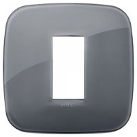 19671.61 - Vimar Накладка ROUND на 1 модуль REFLEX серый дым