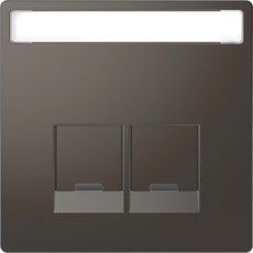 D-Life ЦЕНТР. НАКЛАДКА д/2-х мод. разъемов, пол. д/надписи SE, АНТРАЦИТ , SD