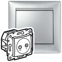Legrand Розетка TV-FM - Legrand Valena - оконечная - алюминий, 770133