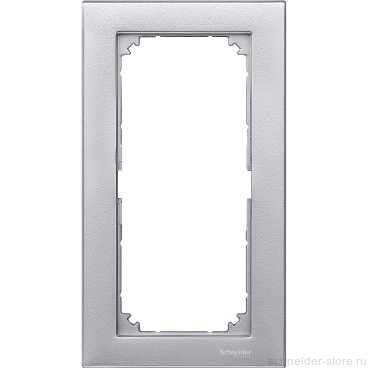 M-Plan Рамка 2-ная без перегородки, алюм.