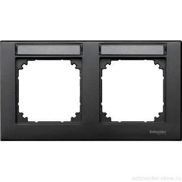 M-Plan Рамка 2-ная горизонт. с полем для надписи, антр.