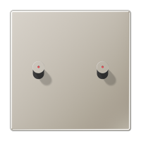 Центральная плата, 1 пост, 2 тумблера, конус с окошком; металлическое исполнение; нержавеющая сталь; серия LS, ES12-5KOK1